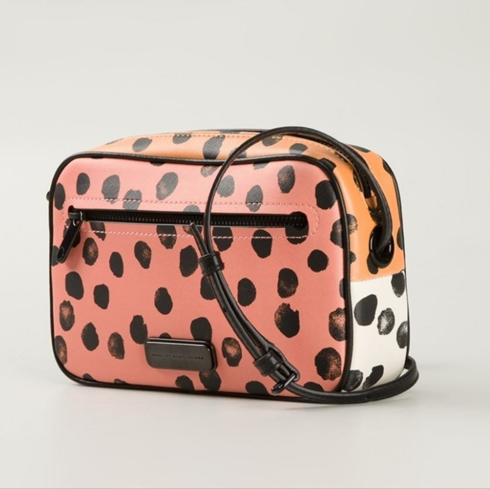 Marc Jacob Dot Multicolor Orange Black White Green Crossbody